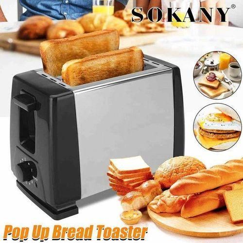 Sokany Automatic Electric 2 Slice Pop Up Bread Toaster