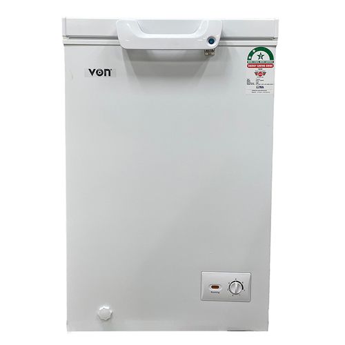 VON VAFC10DHW Chest Freezer, 98L - White (1YR WRTY)
