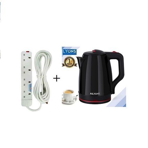 AILYONS 2.2Litres Electric Kettle Automatic Free 4way Socket