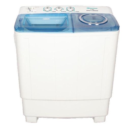 Hisense 7.5Kg Twin Tub Top Load Washing Machine - White (2YRs WRTY)